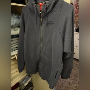 Nike Charcoal Full-Zip Hoodie